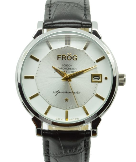 FROG GEMINI White 43 mm Leather Watch