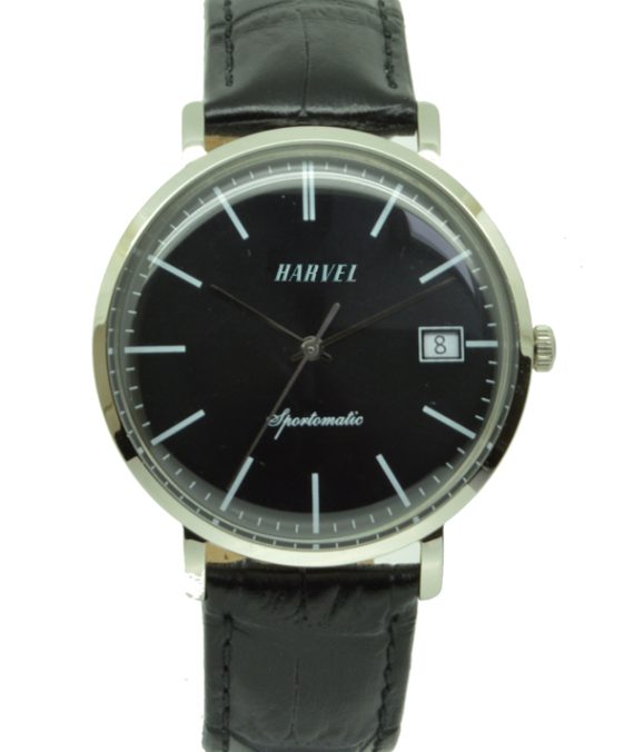 HARVEL Sport Black 40 mm Leather Watch